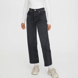 AGOLDE Ren High Waist Crop Wide Leg Jeans